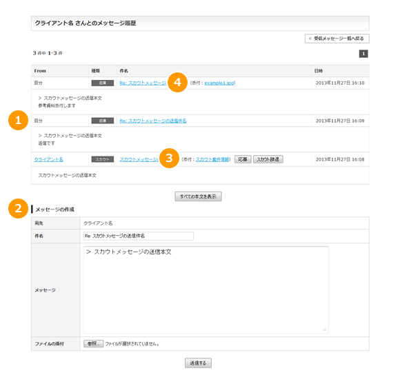 メッセージの詳細
